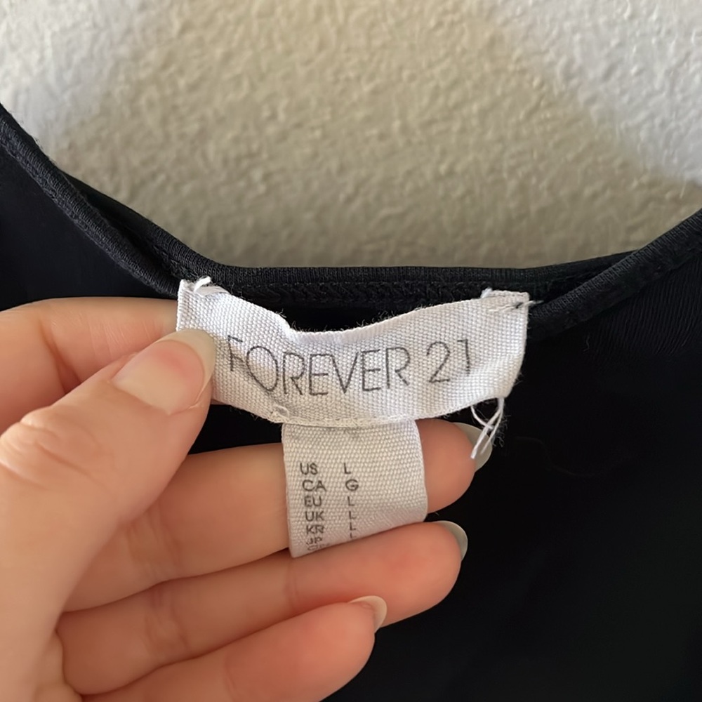 Forever 21 Black Tank Top Casual - Picture 6 of 9